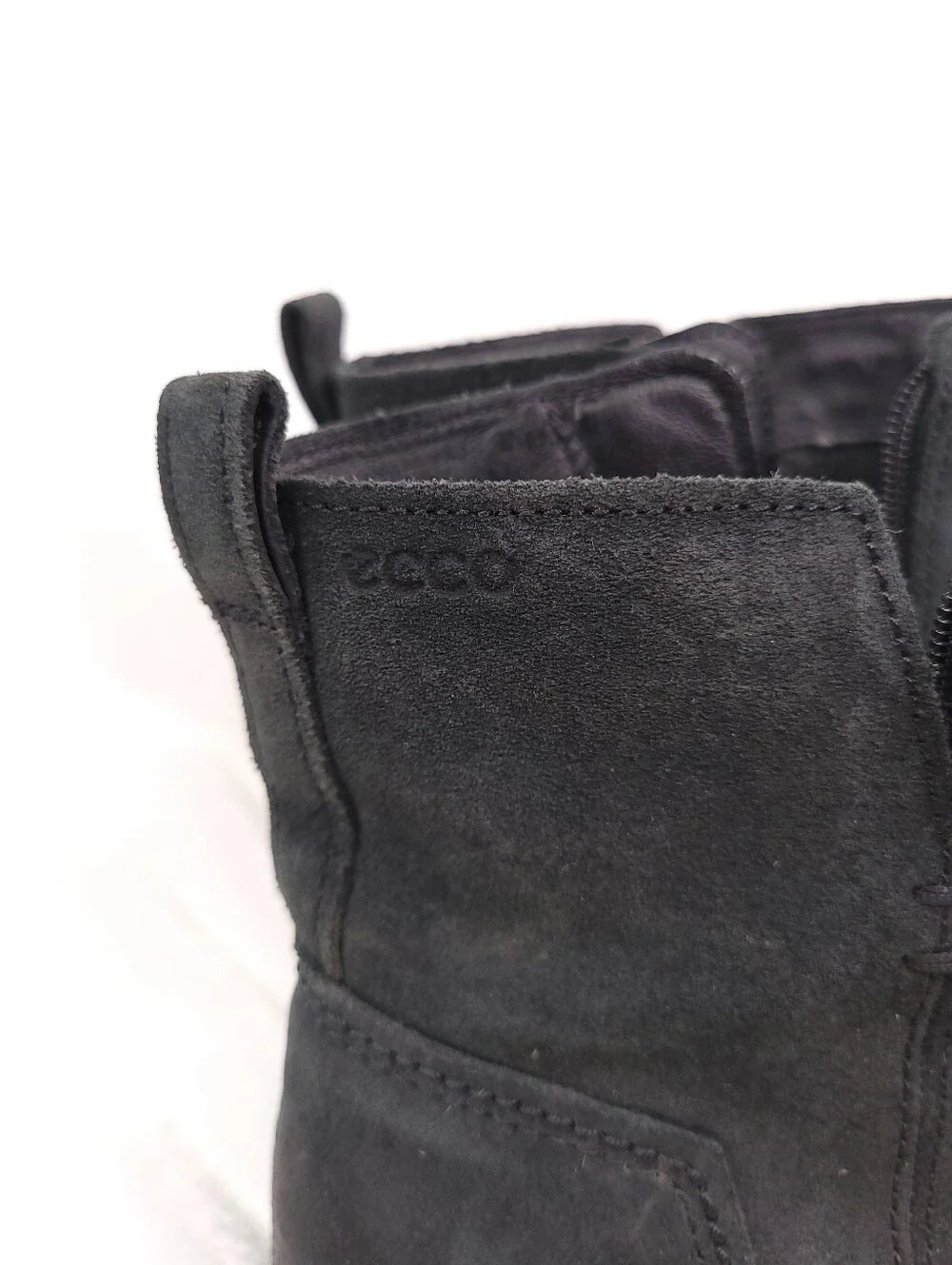 ECCO Touch 15 Suede Leather Ankle Boots Charcoal EU 39 US 8